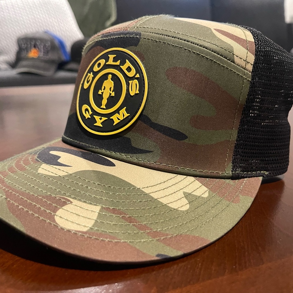 Golds Gym Camo Trucker Hat